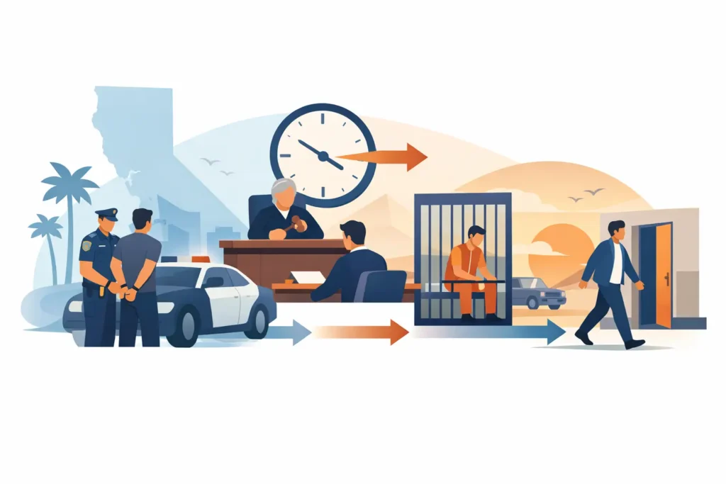 Arrest to Release Timeline in California