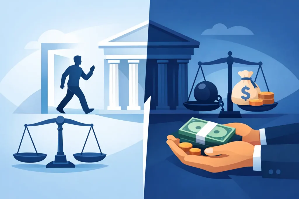 Own Recognizance vs Bail in California Courts