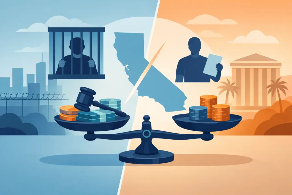 Felony Bail Versus Misdemeanor Bail in California